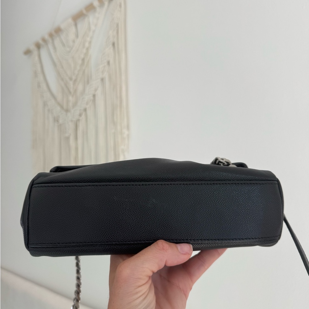 Saint Laurent YSL West Hollywood Bag – Black Leather Silver Hardware - Picture 6 of 13